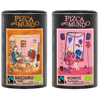 Zestaw Czekolada do picia Komoe 250 g oraz Michiru 250 g | ORGANIC - FAIRTRADE | Pizca del Mundo