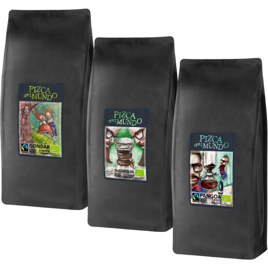 Zestaw Abyssinia Roast 3x1000 g | ORGANIC - FAIRTRADE | Pizca del Mundo