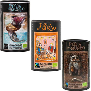 Zestaw 2x kakao oraz czekolada do picia Michiru 250 g | ORGANIC - FAIRTRADE | Pizca del Mundo 