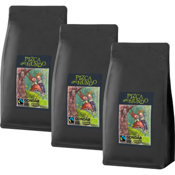 Zestaw Kawa ziarnista z Etiopii Gondar 3x500 g | ORGANIC - FAIRTRADE | Pizca del Mundo