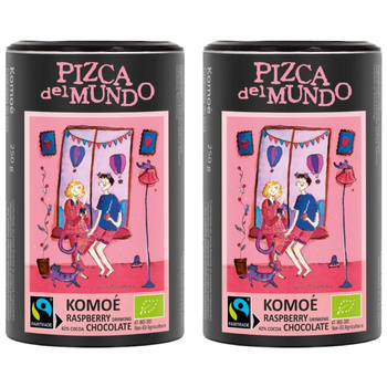 Zestaw 2x Czekolada do picia Komoe 250 g | ORGANIC - FAIRTRADE | Pizca del Mundo