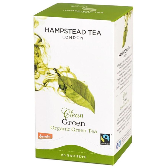 Clean Green Tea - herbata zielona (saszetki) 40g | ORGANIC - FAIRTRADE | Hampstead