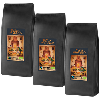 Zestaw Kawa ziarnista z Peru Oconal 3x1000 g | ORGANIC - FAIRTRADE | Pizca del Mundo