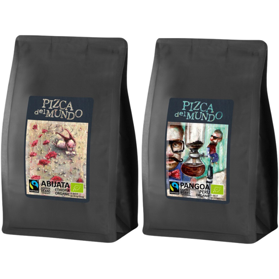 Zestaw kaw ziarnistych 250g x 2: Abijata, Pangoa | ORGANIC - FAIRTRADE | Pizca del Mundo