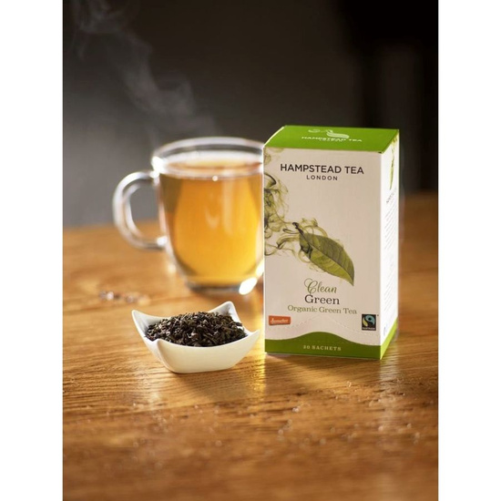 Clean Green Tea - herbata zielona (saszetki) 40g | ORGANIC - FAIRTRADE | Hampstead