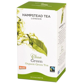 Clean Green Tea - herbata zielona (saszetki) 40g | ORGANIC - FAIRTRADE | Hampstead