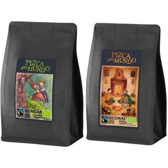 Zestaw kaw ziarnistych 250g x 2: Oconal, Gondar | ORGANIC - FAIRTRADE | Pizca del Mundo