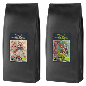 Zestaw kaw ziarnistych 1000g x 2: Abijata, Gondar | ORGANIC - FAIRTRADE | Pizca del Mundo 