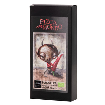 Prażone ziarna kakao z chilli z Republiki Dominikany Pucallpa chilli 100g | ORGANIC - FAIR TRADE | Pizca del Mundo
