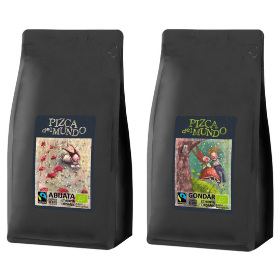Zestaw kaw ziarnistych 500g x 2: Abijata, Gondar | ORGANIC - FAIRTRADE | Pizca del Mundo