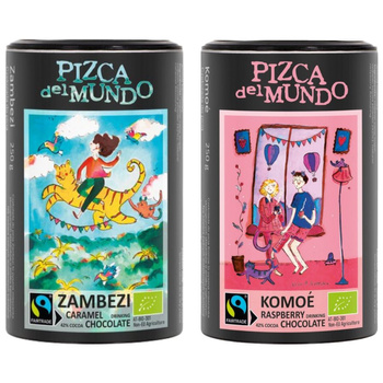 Zestaw Czekolada do picia Zambezi 250 g oraz Komoe 250 g | ORGANIC - FAIRTRADE | Pizca del Mundo