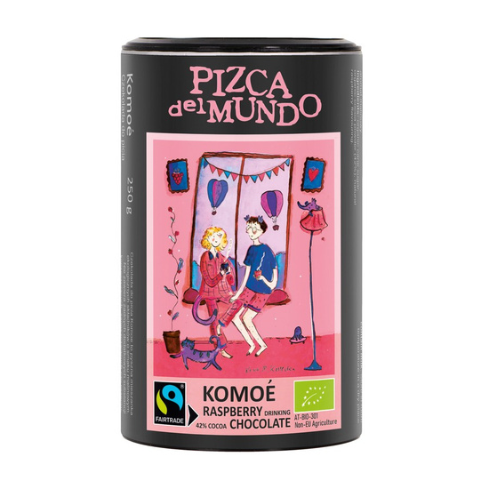 Czekolada do picia o smaku malinowym Komoe 250g | ORGANIC - FAIRTRADE | Pizca del Mundo