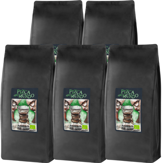Zestaw Kawa ziarnista z Gwatemali Tajumulco 5x1000 g | ORGANIC - FAIRTRADE | Pizca del Mundo